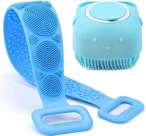 Royal Peach 2-in-1 Silicone Bath Care Set