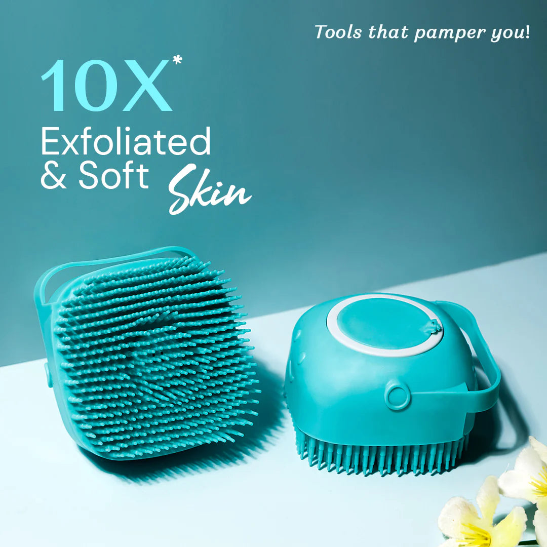 Royal Peach 2-in-1 Silicone Bath Care Set