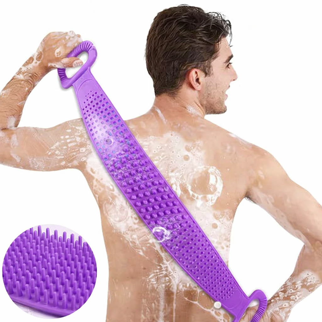 Royal Peach FlexiGlow Silicone Back Scrubber